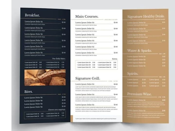 Cover image for Editable Restaurant Menu Design, flyers, and digital Menu