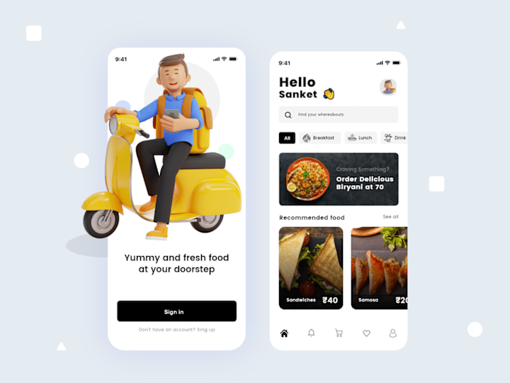Cover image for Food Delivery App Design