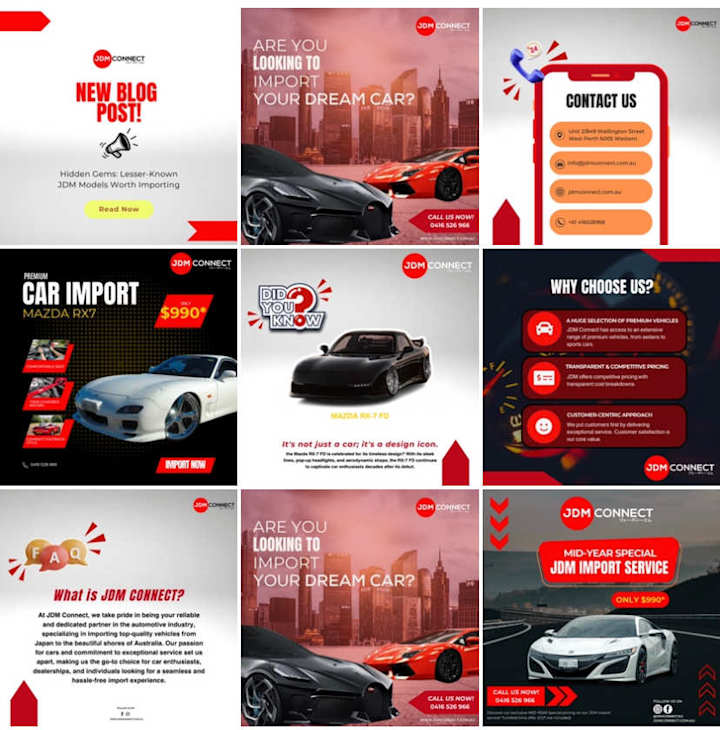 Cover image for Content Creation for Car Import Specialist