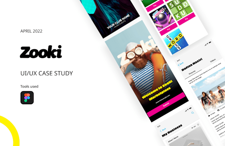 Cover image for Zooki Mobile App UI/UX Case Study | Designed in Figma