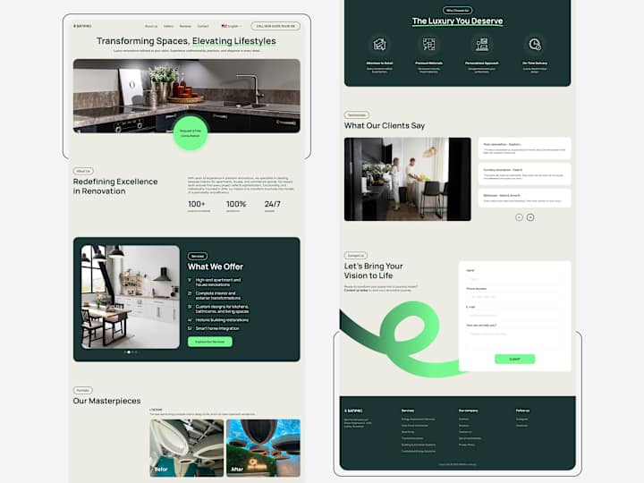 Cover image for Landing Page Design for Construction Company