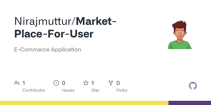 Cover image for GitHub - Nirajmuttur/Market-Place-For-User: E-Commerce Applicat…