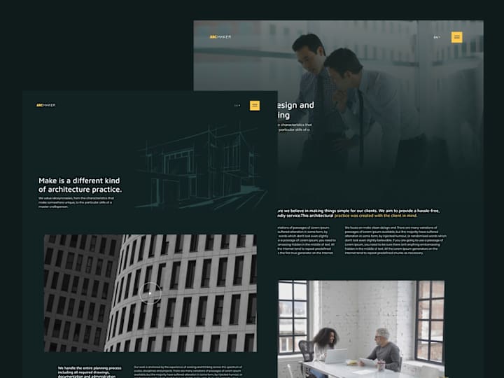 Cover image for Website project for an architecture