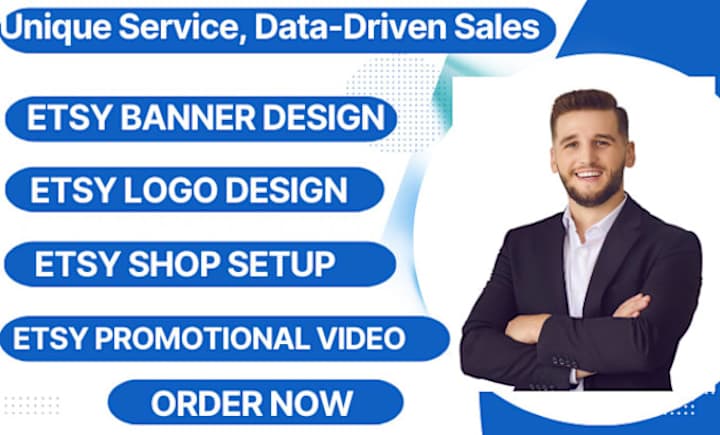 Cover image for I will etsy banner design, etsy promotional video, etsy product…