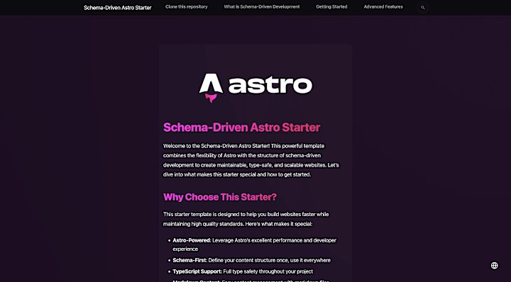 Cover image for Schema-Driven Astro Starter Kit Development