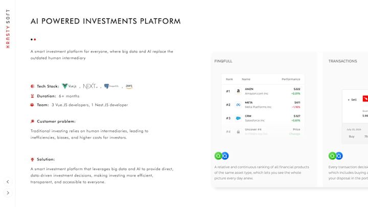 Cover image for AI Powered Investments Platform