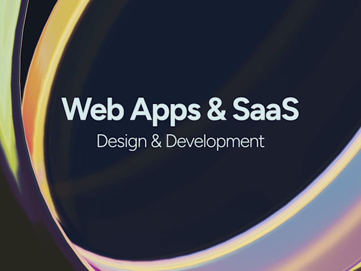 Cover image for Web App Design & Development (SaaS)