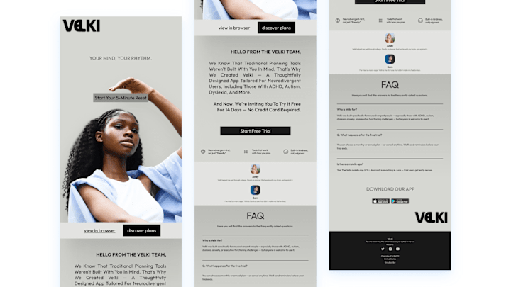 Cover image for VELKI | Email Newsletter Design & Meta Ads