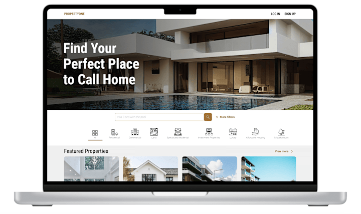 Cover image for PROPERTYONE - platform for real estate market
