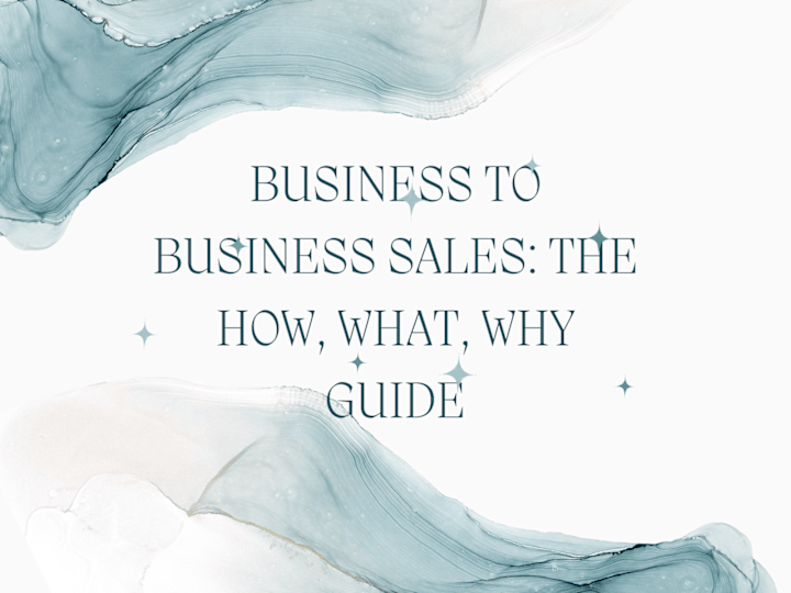 Cover image for Business to Business Sales: The How, What, Why Guide