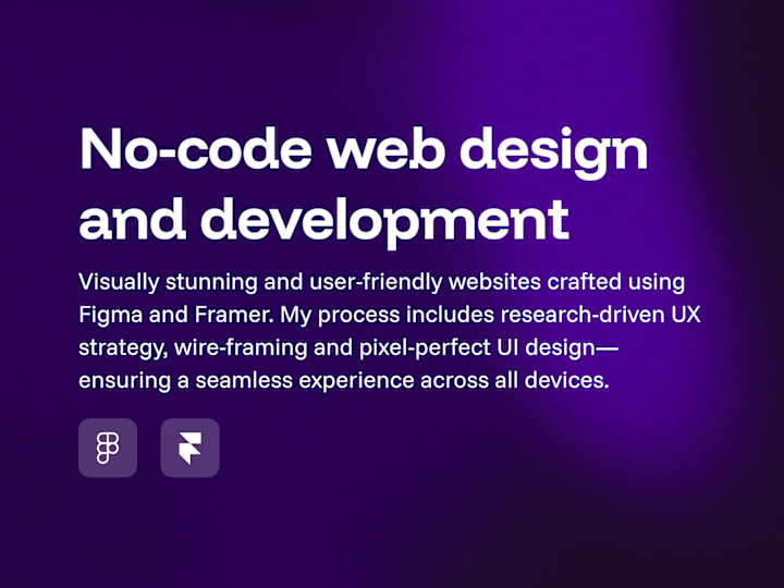 Cover image for Website Design and Development (No-code)