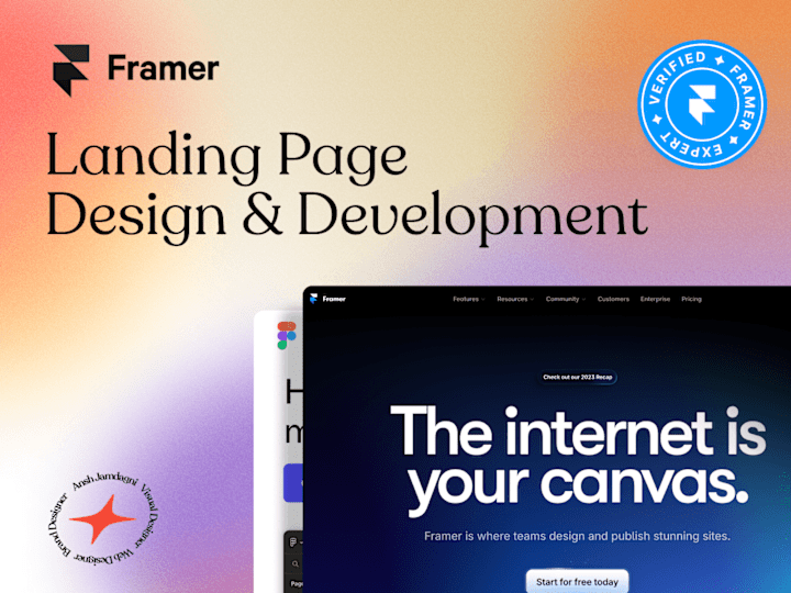 Cover image for Framer Landing Page Design & Development