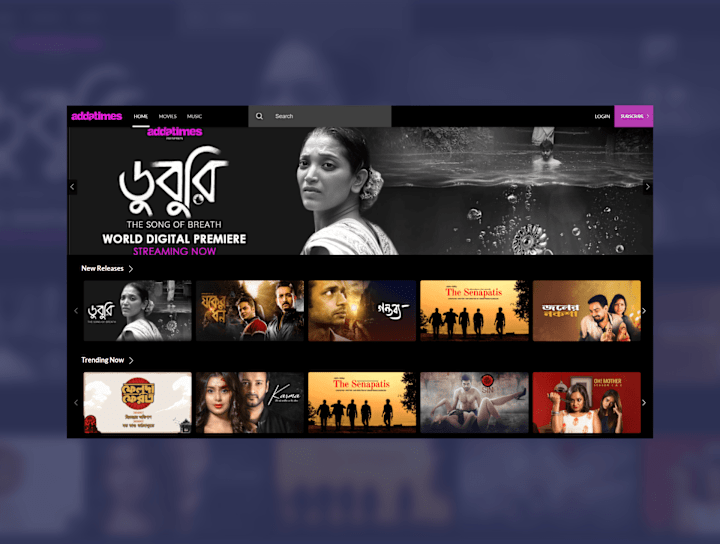 Cover image for Addatimes - Video on demand website