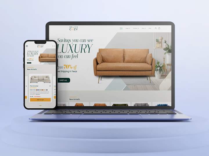 Cover image for We Live Cozy Website UI Design