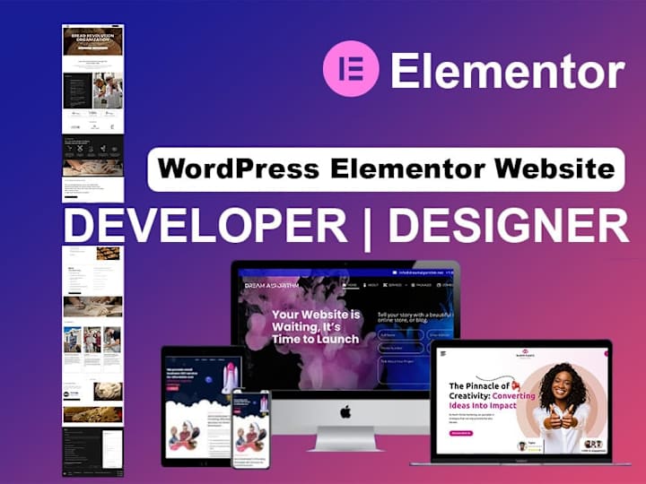 Cover image for You will get Elementor WordPress Website Development