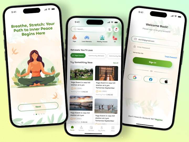 Cover image for Yoga & Community Building App Design