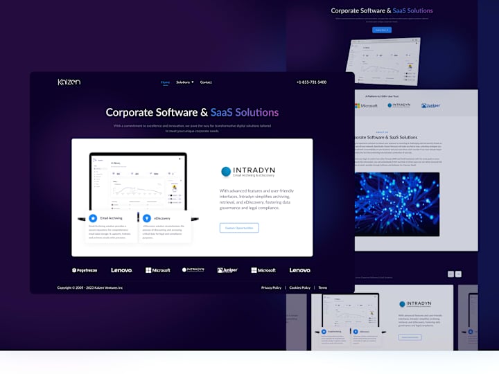 Cover image for Kaizan Website UI/UX Design on Behance