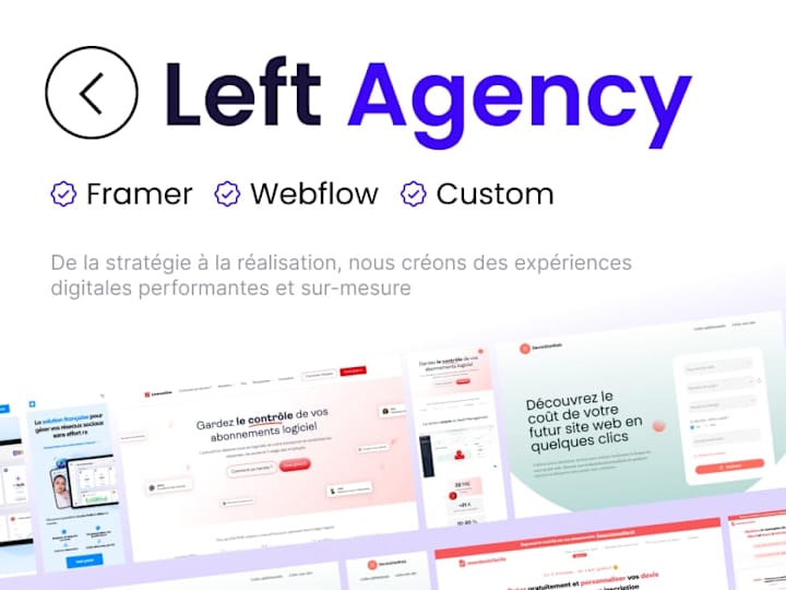 Cover image for Framer website - Left agency