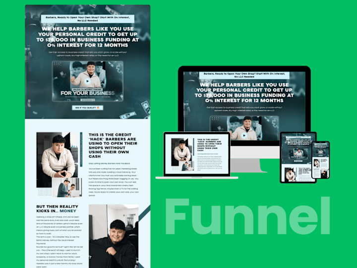 Cover image for Gohighlevel Sales funnel design for Bussiness Credit