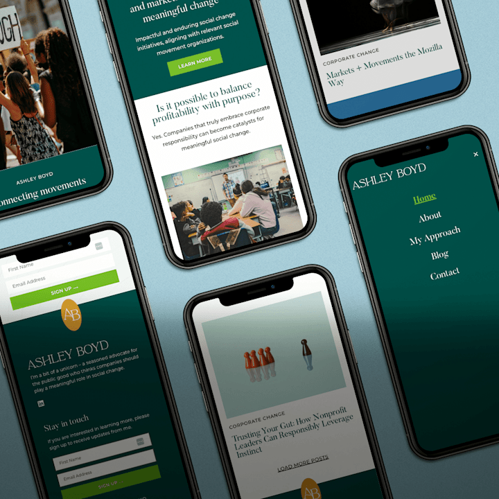 Cover image for Social Impact Leadership Personal Brand & Website Design