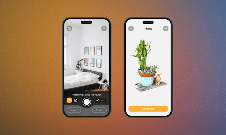 Cover image for UX/UI Design for the "Polycam" application that creates 3D model