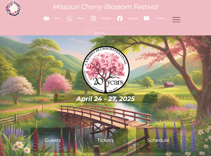 Cover image for Cherry Blossom Festival Website