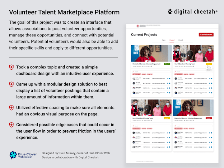 Cover image for Volunteer Talent Marketplace Platform - Figma