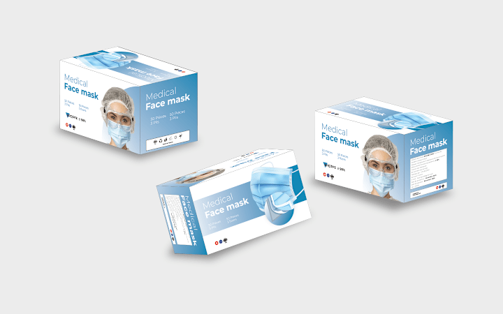 Cover image for Packaging Design & Pattern Design | Medical Face Mask

