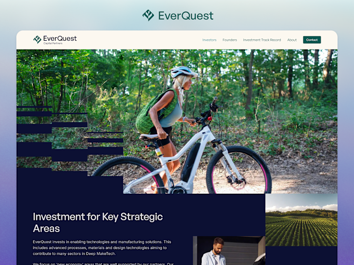 Cover image for EverQuest Capital: Branding + Framer Design and Development