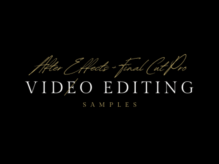 Cover image for Video Editing Portfolio