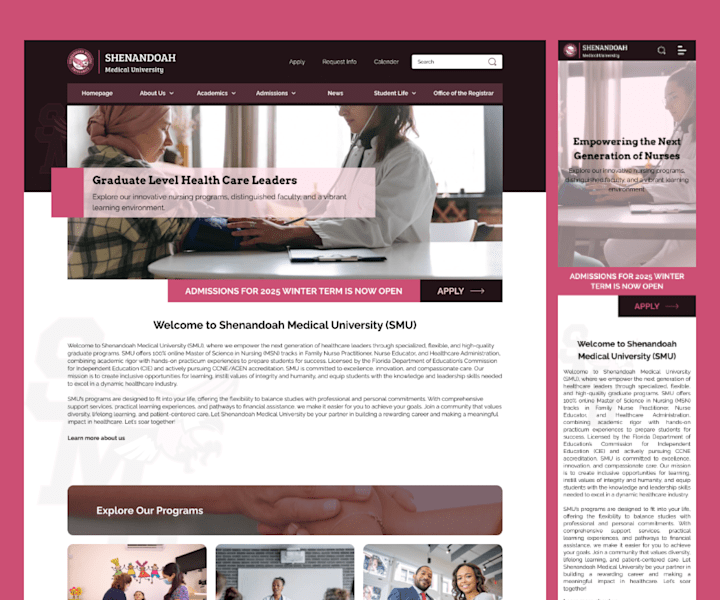Cover image for Shenandoah University Digital Presence Design
