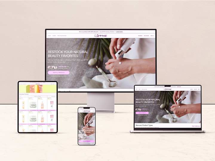 Cover image for L’Amamune: A clean skincare shopify Store