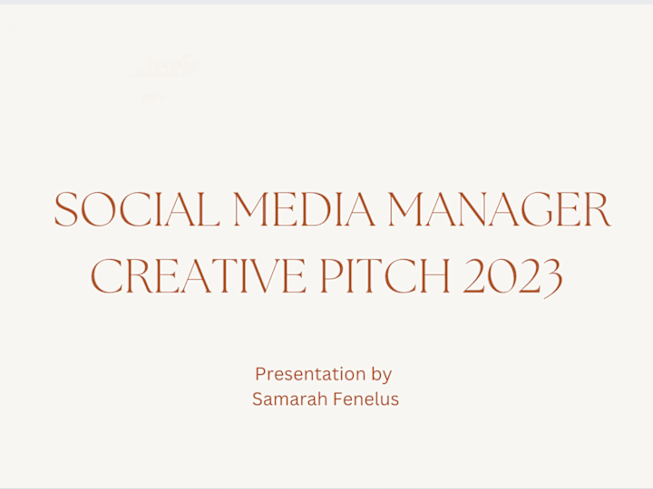 Cover image for Spoak Social Media Manager Creative Pitch