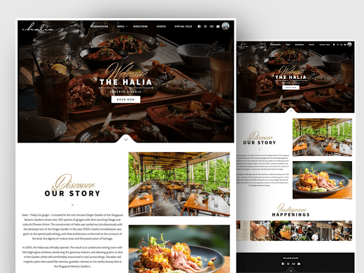 Cover image for Clean and stunning website for Halia's Kitchen