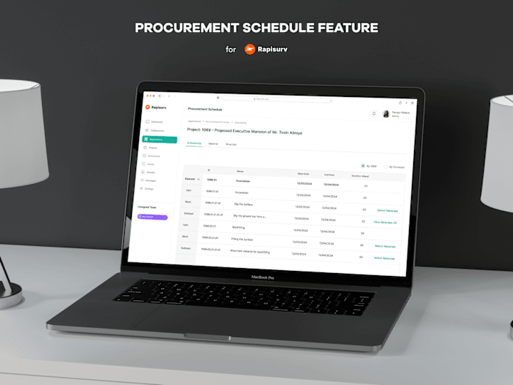 Cover image for Procurement Schedule Feature:: Behance