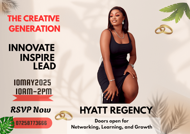 Cover image for Elegant Canva Event Poster Design for "The Creative Generation"