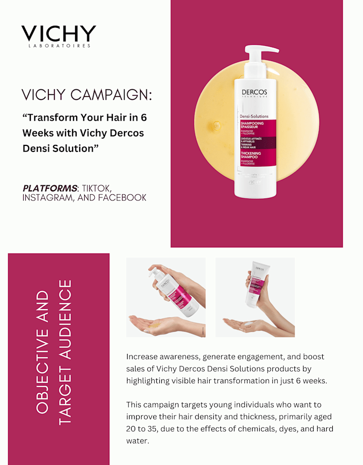 Cover image for Vichy Dercos Densi Solutions Campaign - UK :: Behance