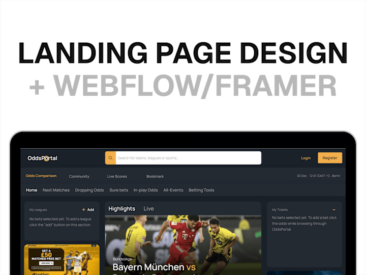 Cover image for Landing Page - Design + Development