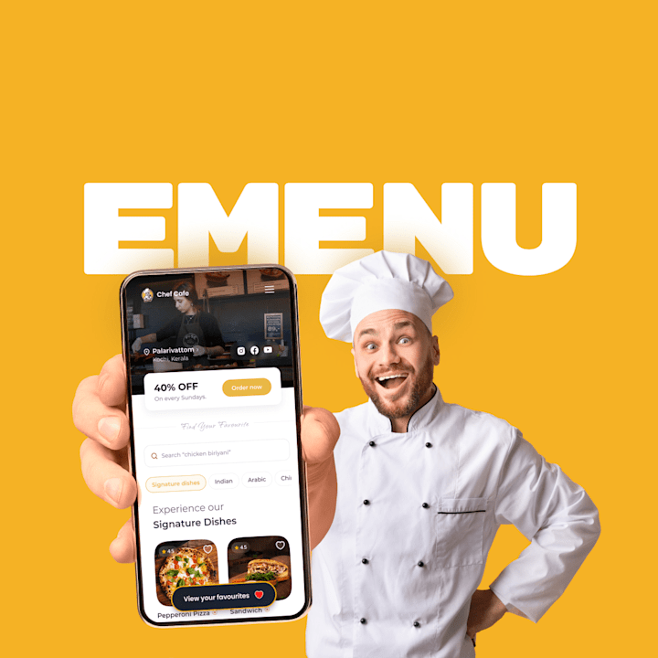 Cover image for E-Menu UI/UX & Product Development