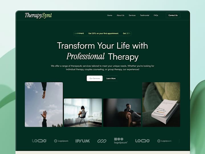 Cover image for Therapy Website Landing Page Design & Development in Framer
