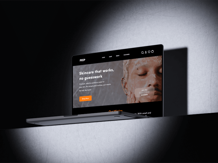 Cover image for Peepmen Skincare Website Redesign