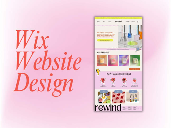 Cover image for Website Design for Rewind Candles
