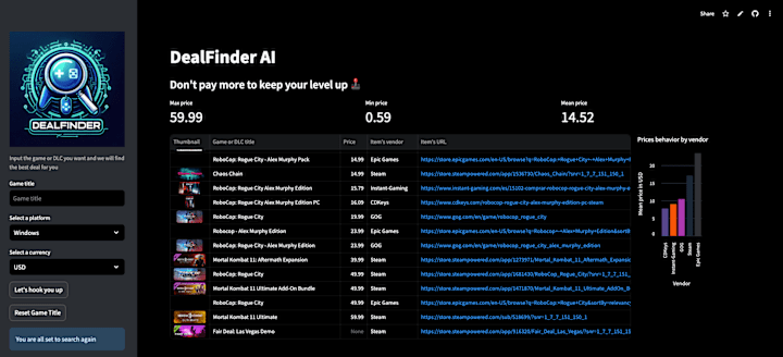 Cover image for DealFinder AI