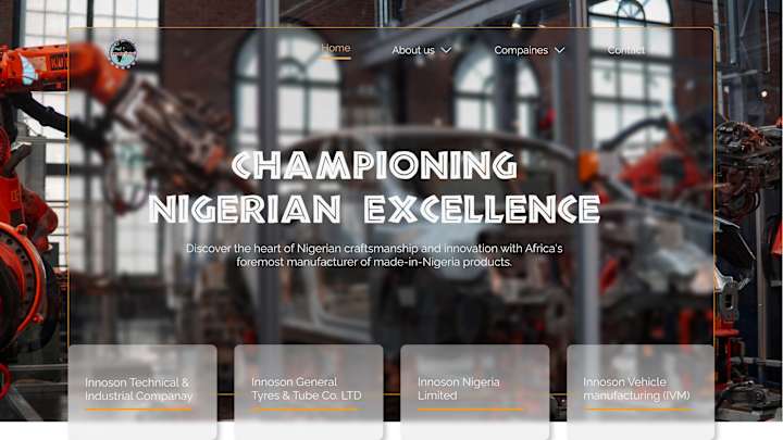 Cover image for Innoson Website Redesign