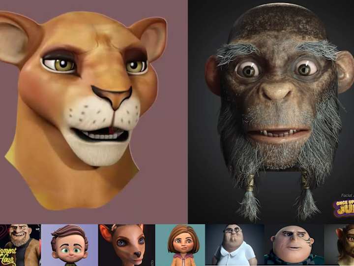 Cover image for Showreel of Selected 3D Characters - YouTube