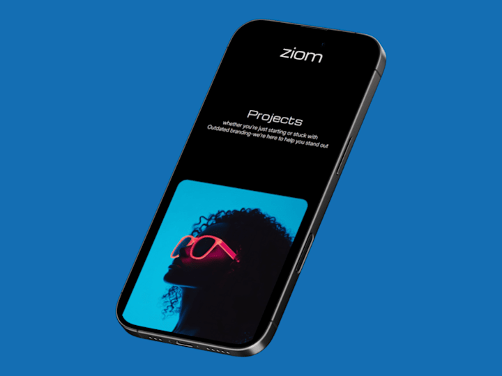Cover image for Ziom – Creative Studio Website Design in Framer