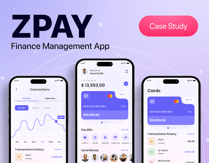 Cover image for Finance Management App - UI/UX Case Study