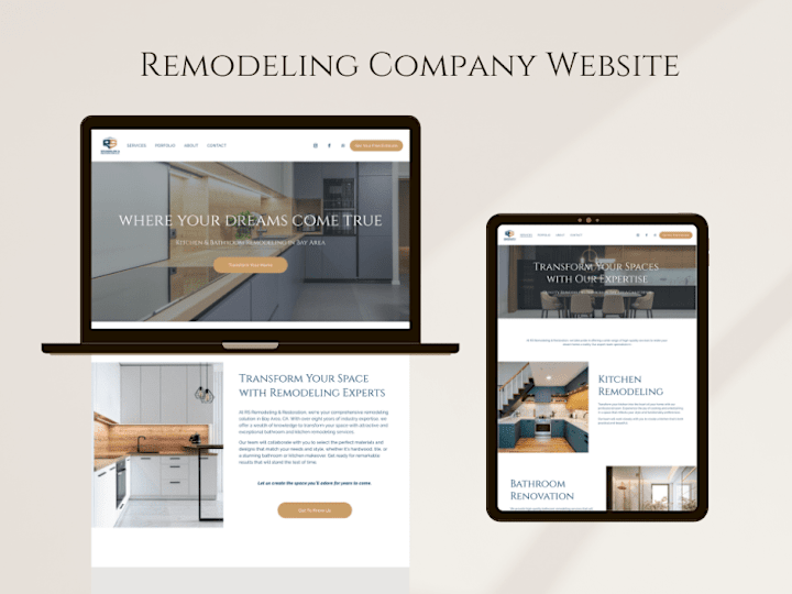 Cover image for Squarespace Website for a Remodeling & Restoration Company