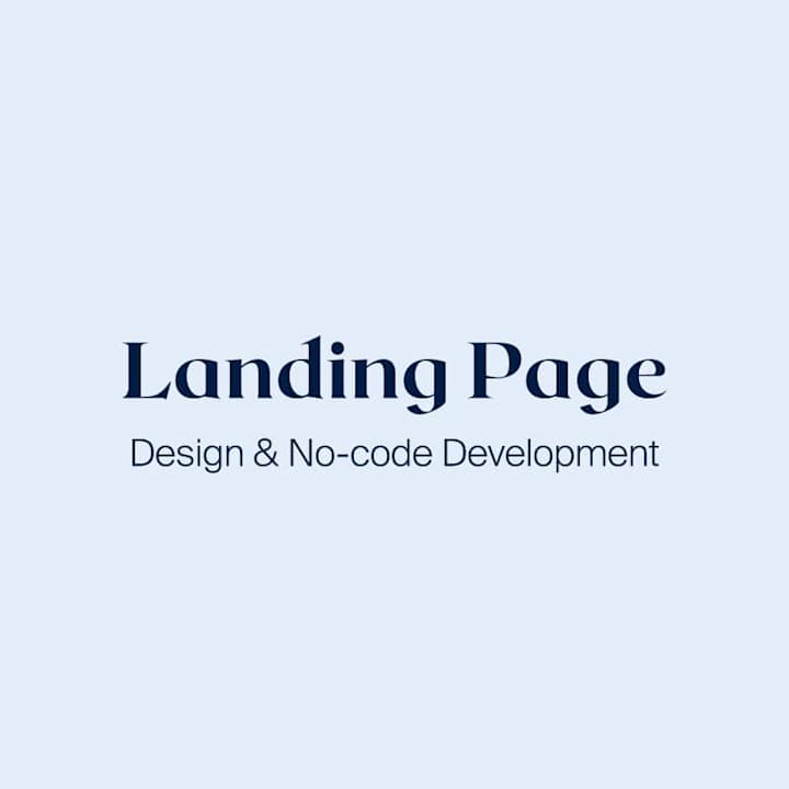 Cover image for Landing page – Design & No-code Development