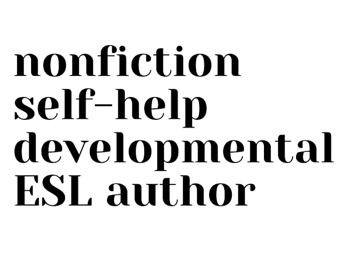 Cover image for Developmental Edit of a Nonfiction, self-help book 